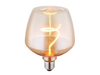 E27 Filament Deko LED - 4 Watt, 240 Lumen, 1800 Kelvin warmweiß - Ø12,3cm