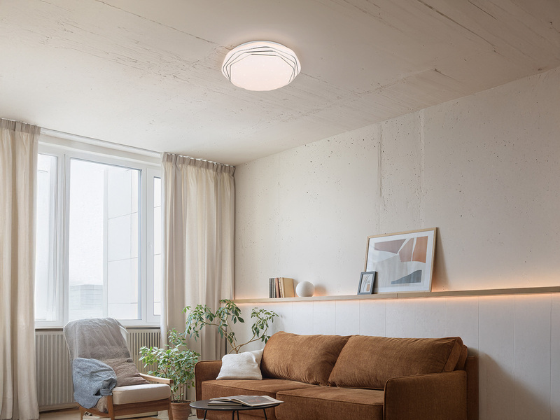LED Deckenleuchte DIZZY mit Fernbedienung dimmbar & Sternenhimmel, Ø 38cm
