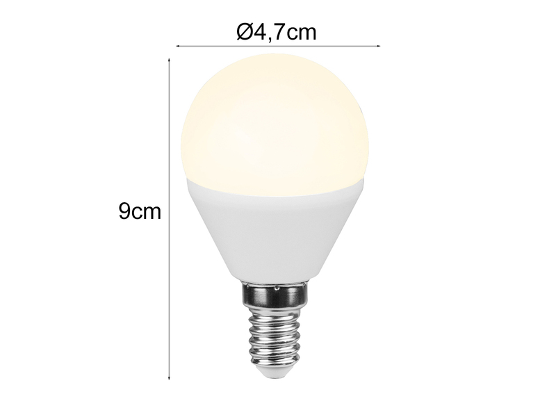 E14 LED - 5 Watt, 470 Lumen, 4000 Kelvin neutralweiß, Ø4,7cm - extern dimmbar