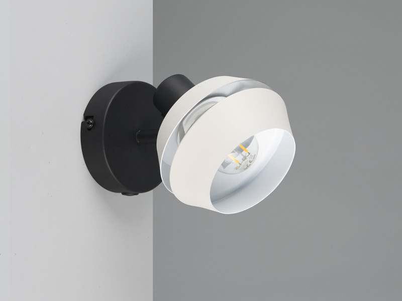 Wandstrahler & Deckenstrahler mit LED dimmbar, Spot schwenkbar, Ø 12cm