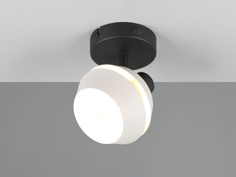 Wandstrahler & Deckenstrahler mit LED dimmbar, Spot schwenkbar, Ø 12cm