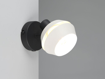 Wandstrahler & Deckenstrahler mit LED dimmbar, Spot schwenkbar, Ø 12cm