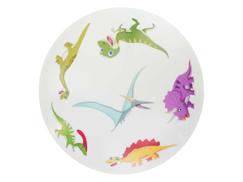 Coole LED Deckenleuchte mit Dino Motiv fürs Kinderzimmer, bunt Ø 35cm