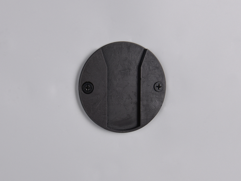 Akku Wandleuchte DAVEY aus Metall Schwarz per USB aufladbar Ø 15,5cm