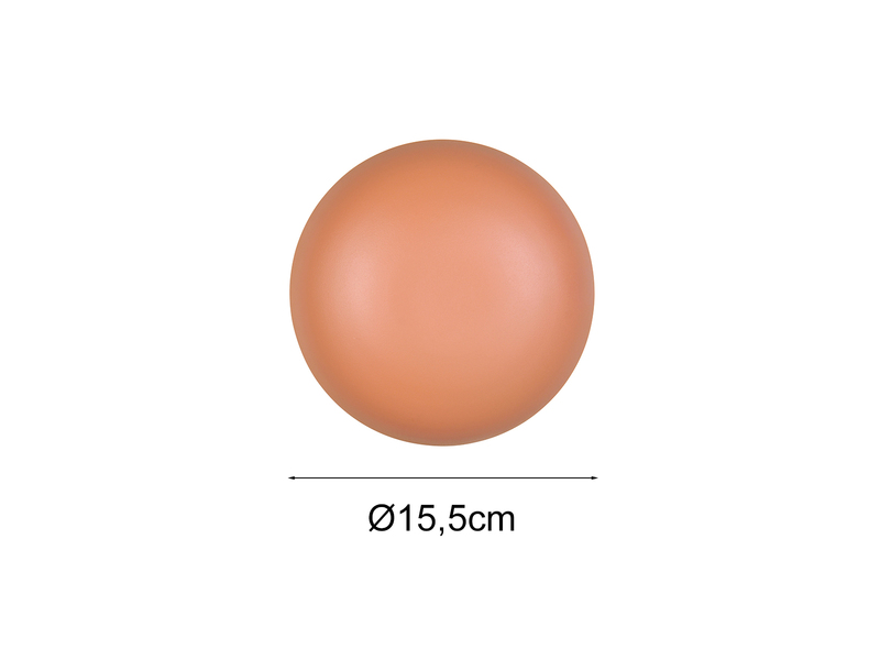 Akku Wandleuchte DAVEY aus Metall Orange per USB aufladbar Ø 15,5cm