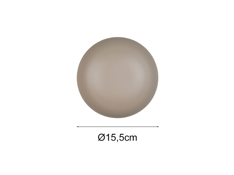 Akku Wandleuchte DAVEY aus Metall Beige per USB aufladbar Ø 15,5cm