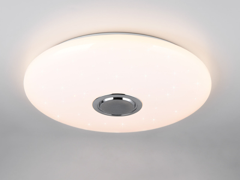 LED Deckenleuchte MUSICA mit Lautsprecher Farbwechsel & Fernbedienung, Ø 58cm