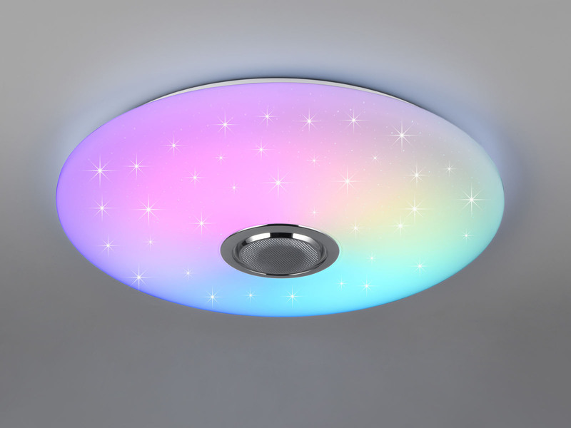 LED Deckenleuchte MUSICA mit Lautsprecher Farbwechsel & Fernbedienung, Ø 58cm