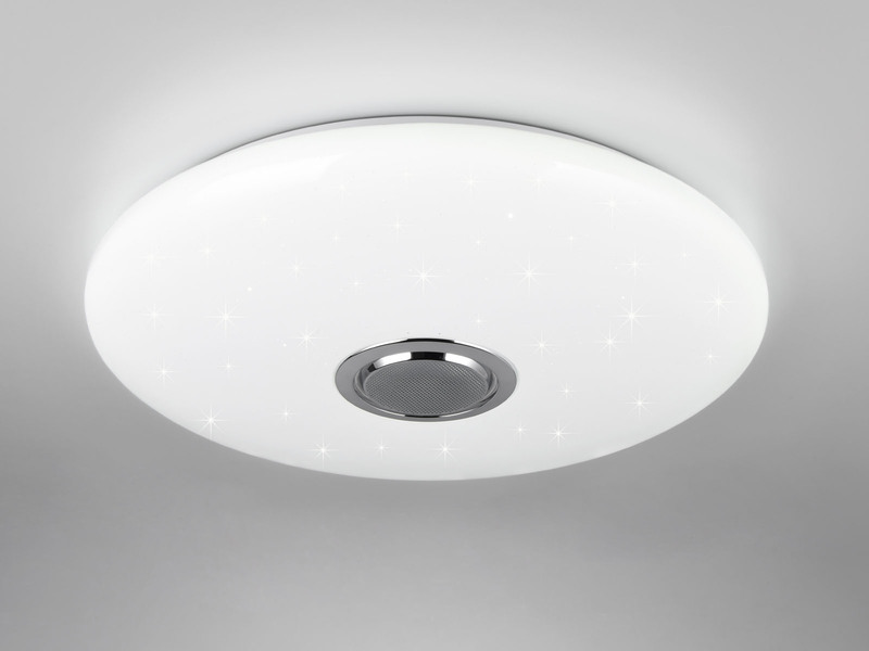 LED Deckenleuchte MUSICA mit Lautsprecher Farbwechsel & Fernbedienung, Ø 58cm