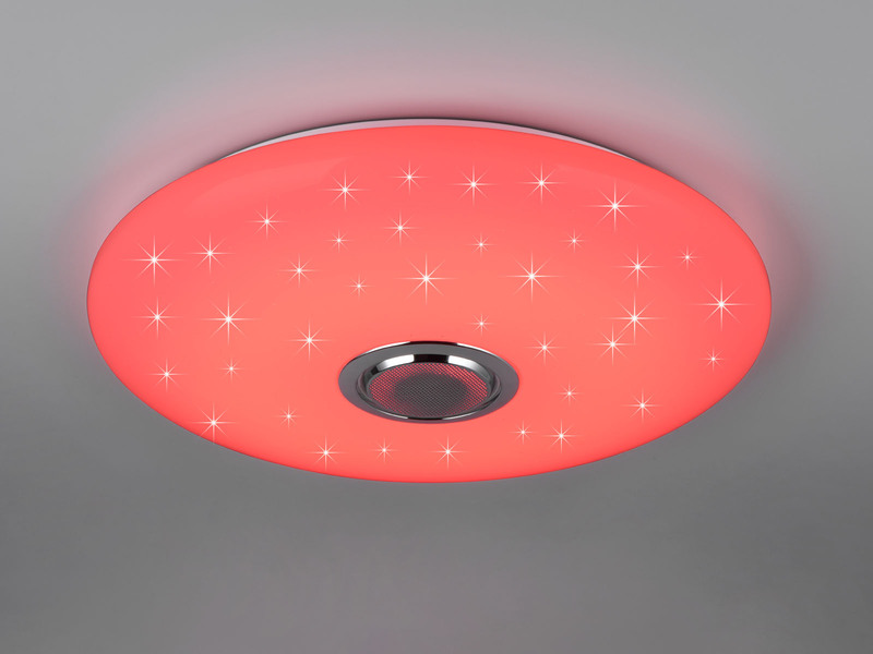 LED Deckenleuchte MUSICA mit Lautsprecher Farbwechsel & Fernbedienung, Ø 58cm