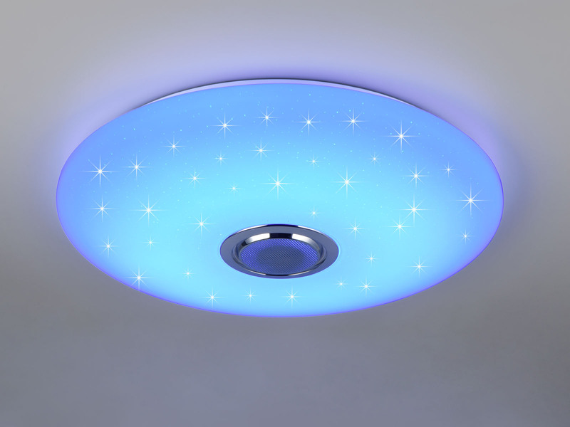 LED Deckenleuchte MUSICA mit Lautsprecher Farbwechsel & Fernbedienung, Ø 58cm