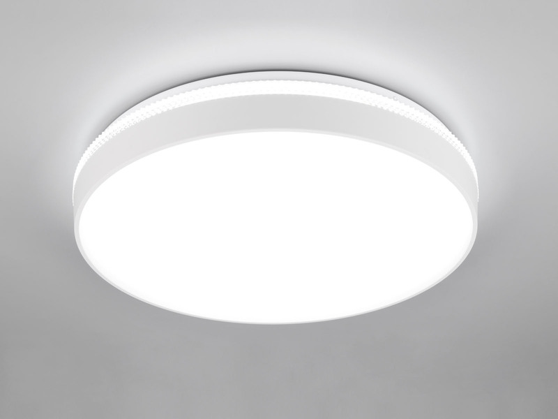 LED Deckenleuchte SPACY Weiß mit Fernbedienung & Tageslicht, Ø 47cm