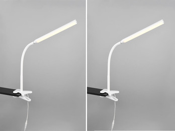 2er SET LED Klemmlampen Weiß dimmbar & 3 Lichtfarben, Höhe 38-69cm