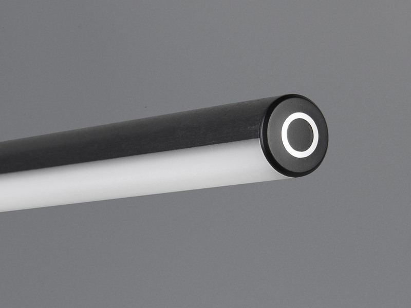 2er SET LED Klemmlampen Schwarz dimmbar & 3 Lichtfarben, Höhe 38-69cm