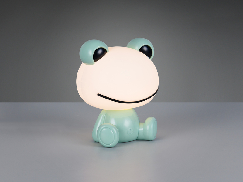 Ausgefallene USB Tischlampe HOPPER mit RGB Farbwechsel, Grün Höhe 24cm