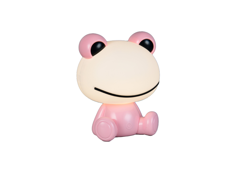 Ausgefallene USB Tischlampe HOPPER mit RGB Farbwechsel, Rosa Höhe 24cm