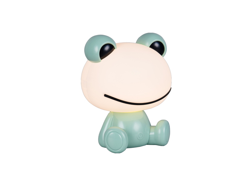 Ausgefallene USB Tischlampe Frosch mit RGB Farbwechsel, Grün Höhe 24cm