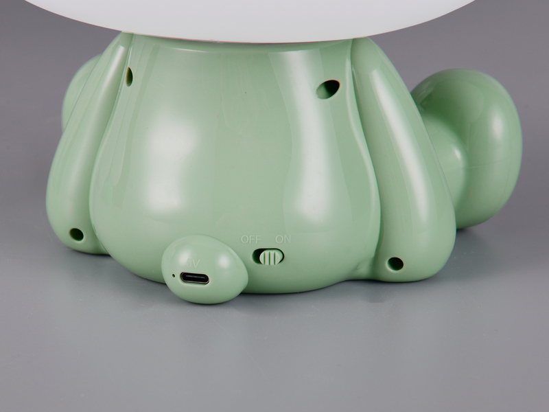 Ausgefallene USB Tischlampe CUTIE mit RGB Farbwechsel, Grün Höhe 25cm