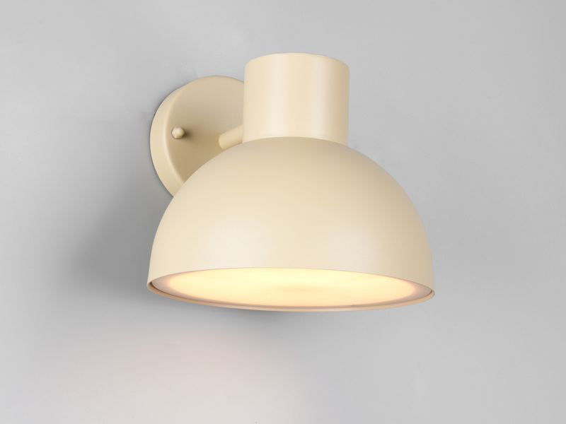 LED Downlight Außenwandleuchte Retro Style Beige, Ø 20cm