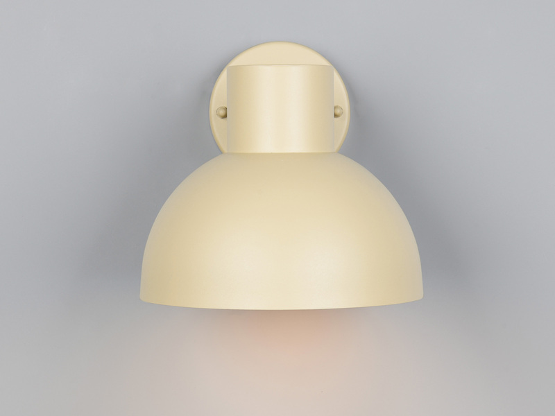 LED Downlight Außenwandleuchte Retro Style Beige, Ø 20cm