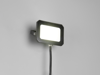 LED Flutlichtstrahler 20W, Aluminium Schwarz, Breite 12cm - IP65 Box