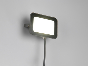LED Flutlichtstrahler 30W, Aluminium Schwarz, Breite 14,5cm - IP65 Box