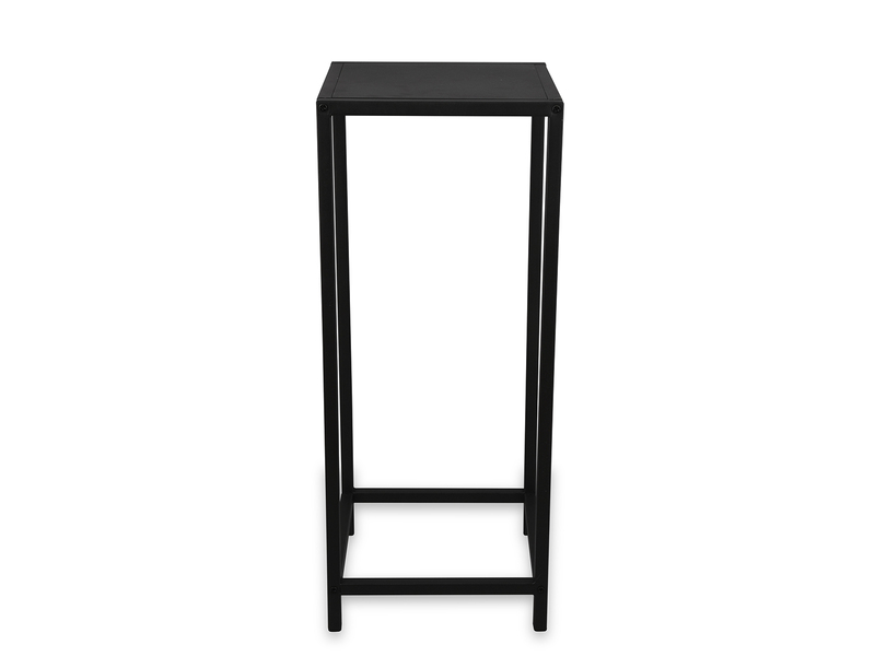 Beistelltisch 2er Set aus Metall Schwarz Blumentisch Höhe 60 und 80cm