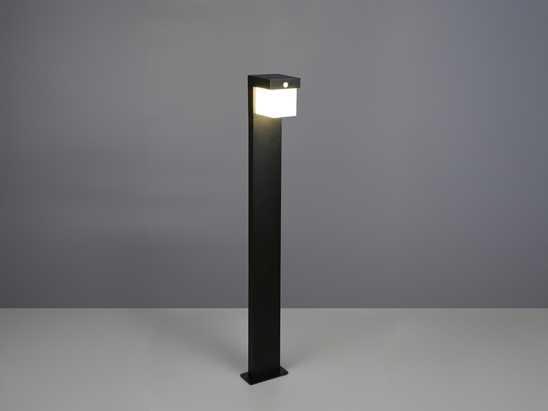 Wegeleuchte COLOMBO mit Solar und Strom, Hybrid mit Bewegungsmelder H: 100cm