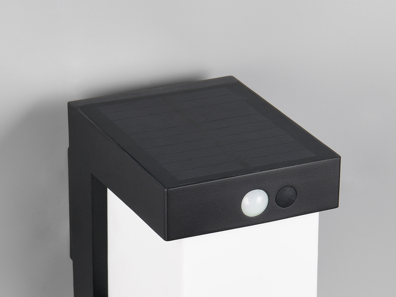 Wegeleuchte COLOMBO mit Solar und Strom, Hybrid mit Bewegungsmelder H: 100cm