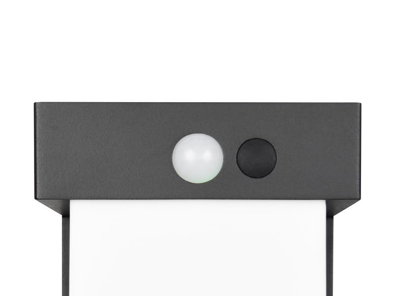 Wegeleuchte COLOMBO mit Solar und Strom, Hybrid mit Bewegungsmelder H: 100cm
