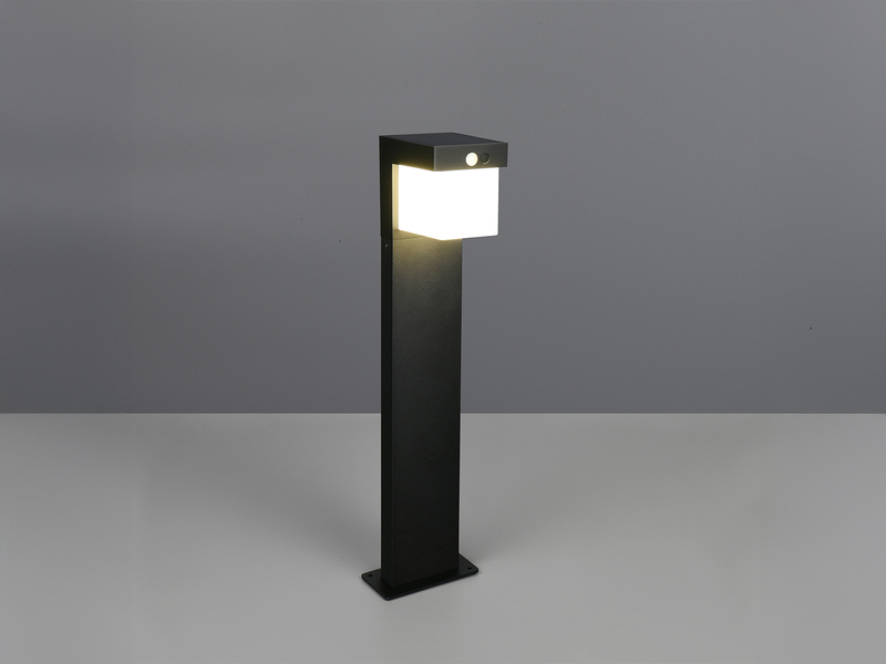 Pollerleuchte COLOMBO mit Solar und Strom, Hybrid mit Bewegungsmelder H: 50cm