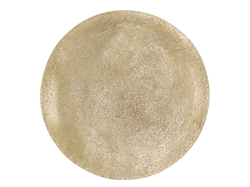 Beistelltisch PATTY rund Metall in Schwarz Gold, Höhe 61cm