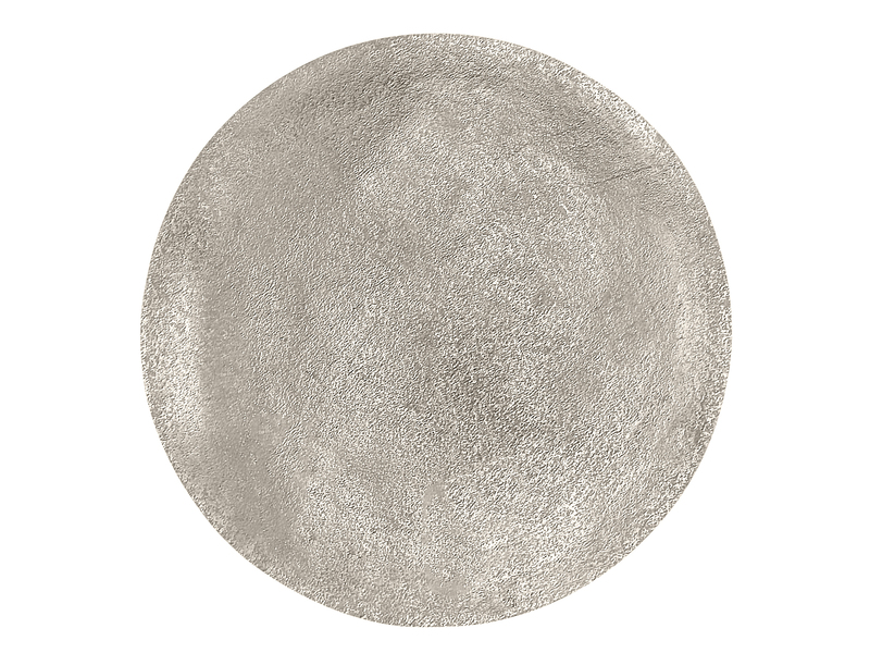 Beistelltisch PATTY rund Metall in Schwarz Silber, Höhe 61cm