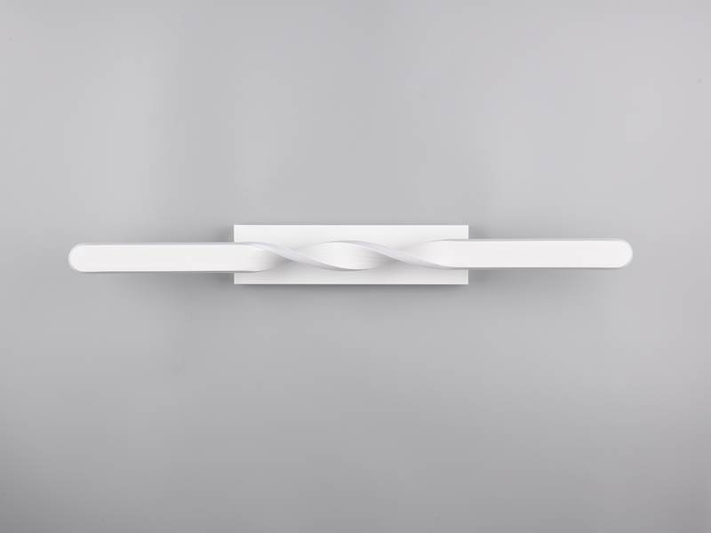 Große LED Deckenleuchte GINKO Metall Weiß, Wandleuchte Breite 79cm