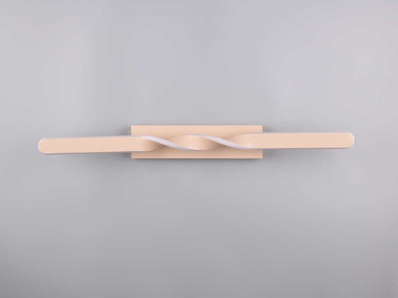 Lange LED Deckenleuchte GINKO Metall Beige, Breite 79cm