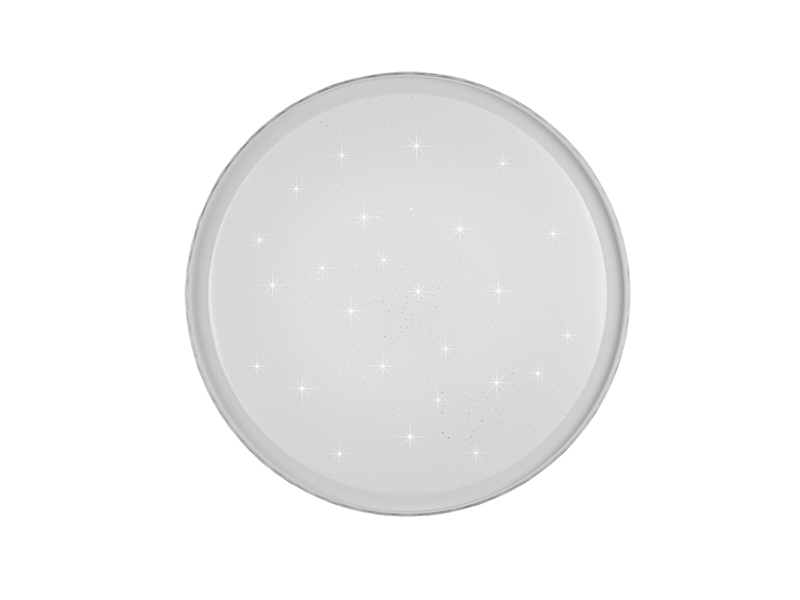LED Deckenleuchte VARDA mit Fernbedienung Metall Weiß, Ø 39cm