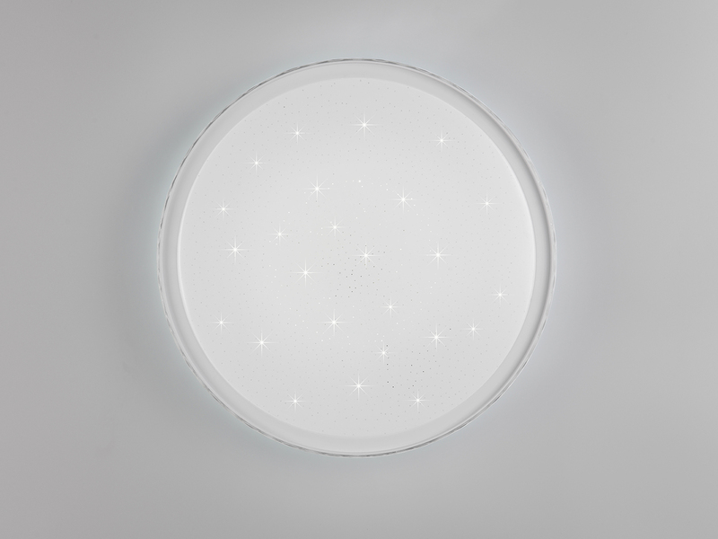LED Deckenleuchte VARDA mit Fernbedienung Metall Weiß, Ø 39cm