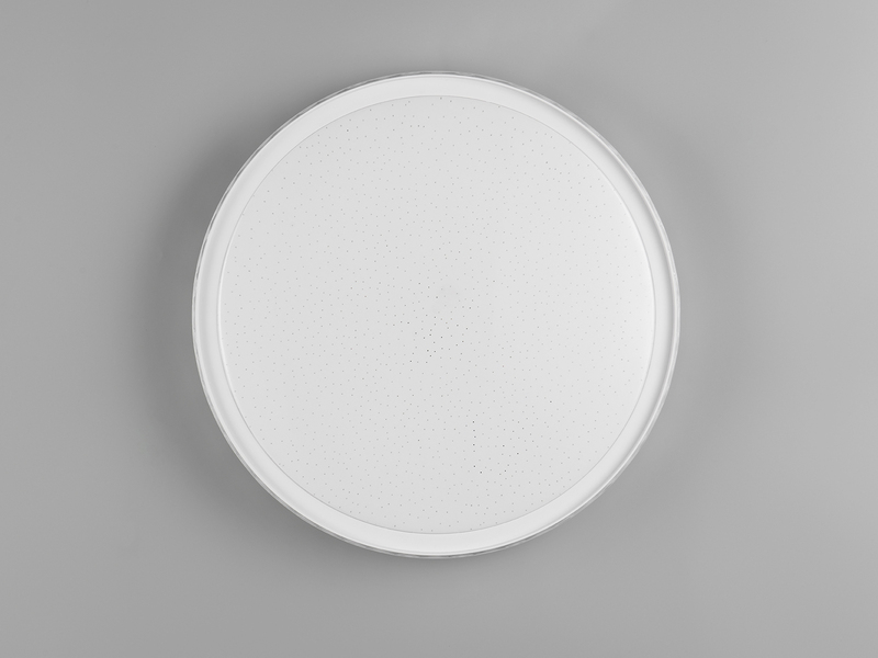 LED Deckenleuchte VARDA mit Fernbedienung Metall Weiß, Ø 39cm