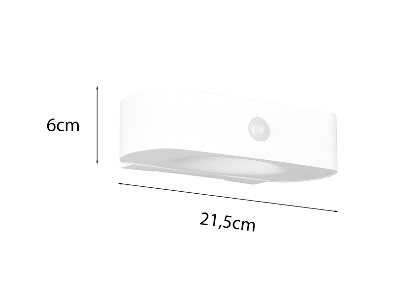 Solar Außenwandleuchte BILBAO auch per USB aufladbar mit Bewegungsmelder B: 21cm