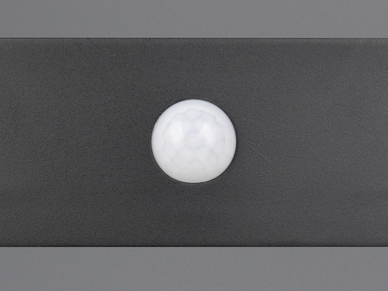 2er SET Solar Wandleuchten auch per USB aufladbar mit Bewegungsmelder, B: 21cm