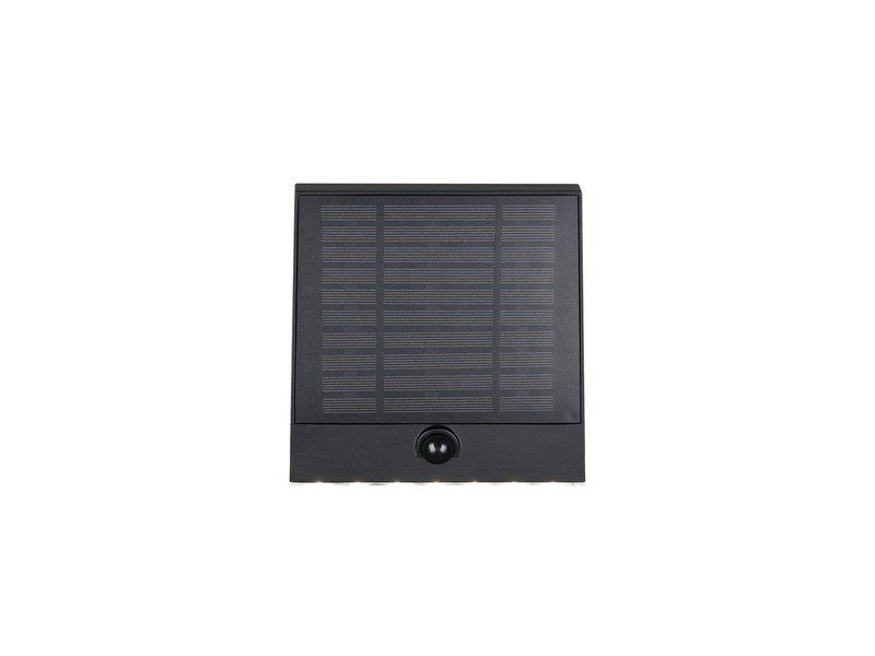 Solar Außenwandleuchte ALVORADA auch per USB aufladbar mit Bewegungsmelder