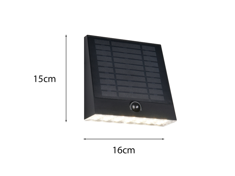 2er SET Solar Außenwandleuchten auch per USB aufladbar mit Bewegungsmelder