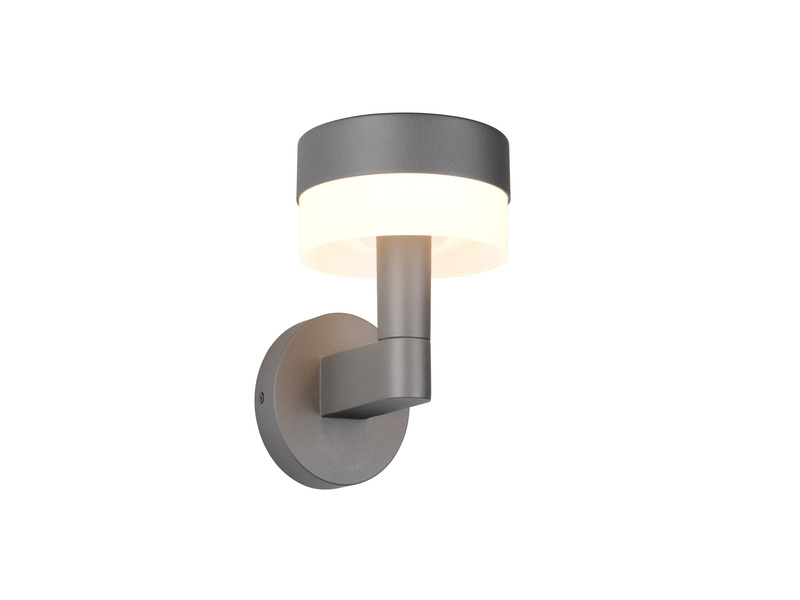 LED Außenwandleuchte MACKENZIE aus Aluminium in Anthrazit, H: 22cm