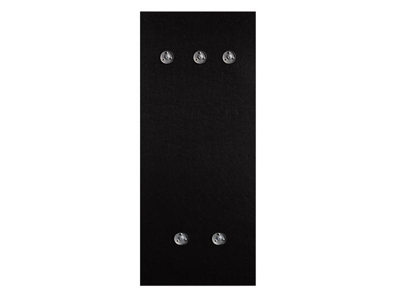 Akustikpaneel Garderobe GWEN in Eiche-Schwarz, Höhe 125cm