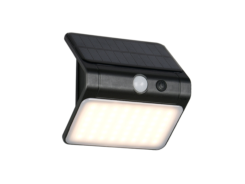 Solar Wandleuchte OLINDA außen mit Bewegungsmelder, Breite 12cm