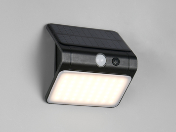 Solar Wandleuchte OLINDA außen mit Bewegungsmelder, Breite 12cm