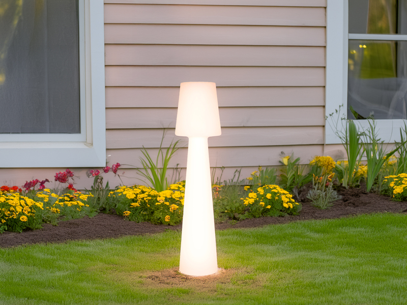 LED Außenstehleuchte Lichttemperatur einstellbar Weiß, Höhe 110cm