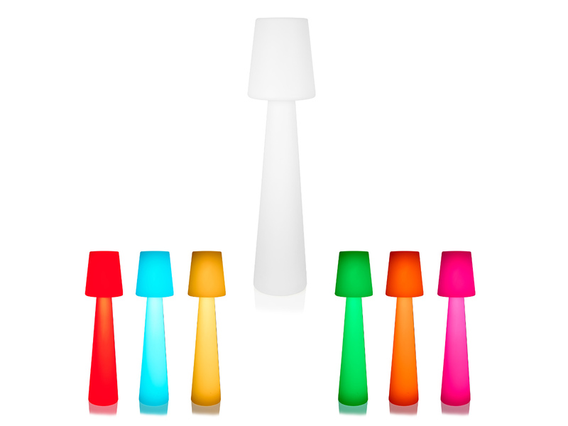 LED Außenstehleuchte mit Fernbedienung & RGBW Farbwechsel, Höhe 110cm