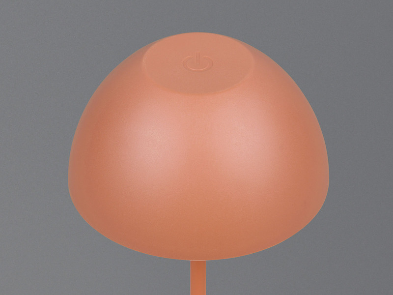 2er SET Akku LED Tischleuchten kabellos für Innen & Außen, Apricot - 20cm klein