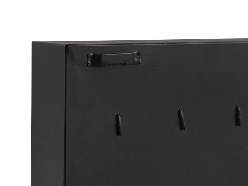 Schlüsselkasten ALICE Metall in Schwarz, Höhe 28cm